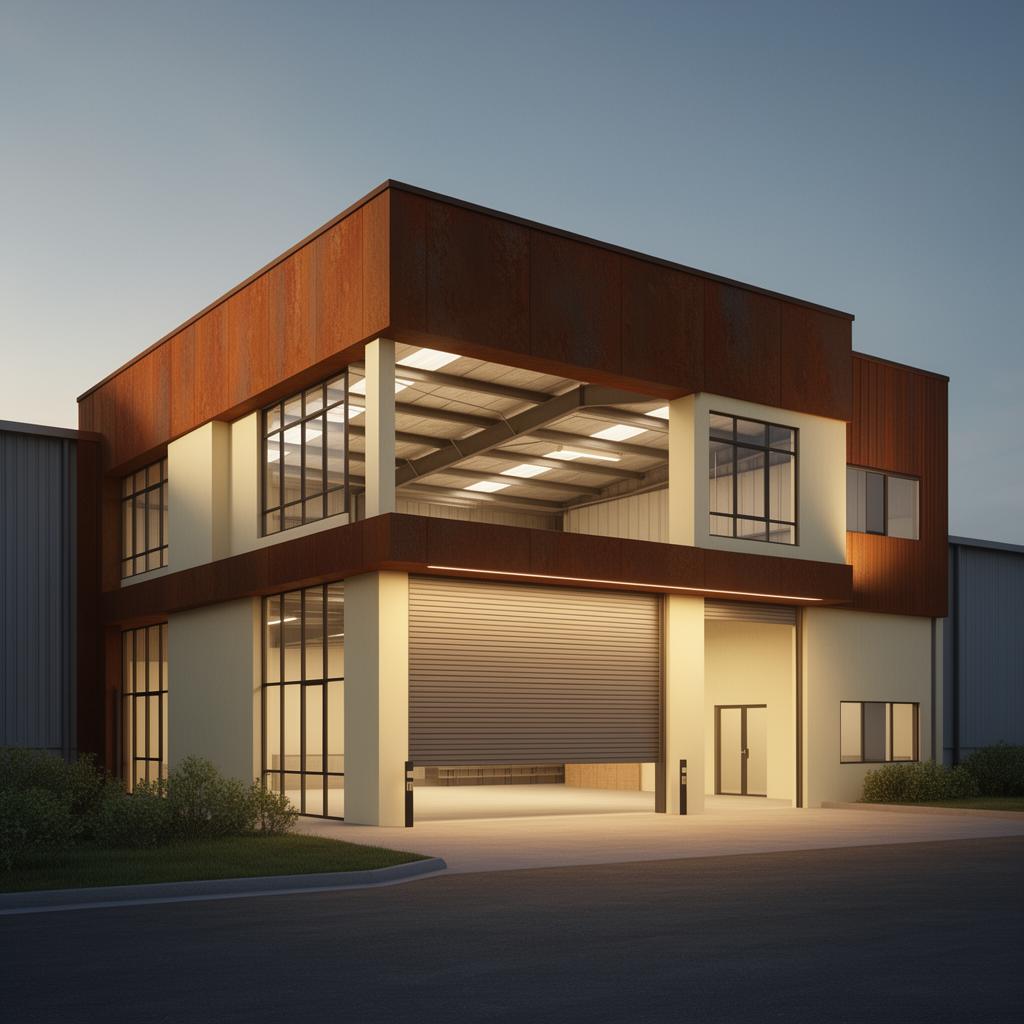 Single super link factory unit with high roller shutter